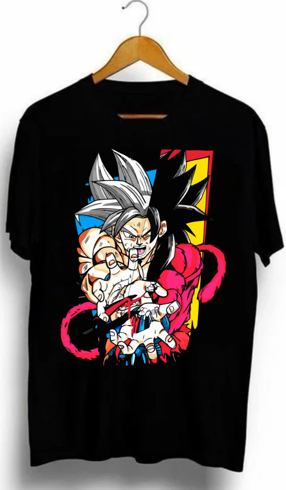 Goku ultra y sayan 4 - (T-shirt Oversize).